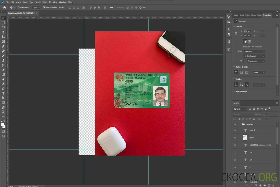 Modèle de permis de conduire de Papouasie-Nouvelle-Guinée au format PSD, 2020 – présent photolook FRONT template Modèle de permis de conduire de Papouasie-Nouvelle-Guinée au format PSD, 2020 – présent photolook FRONT template